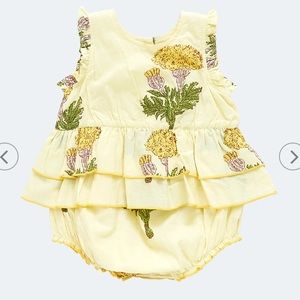 Pink Chicken - Heidi Bubble in Yellow Marigold - Size 3/6M - NWT